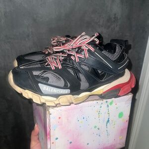 Black Balenciaga track sneakers